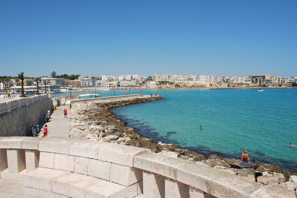 La corniche et le port de la superbe Otranto